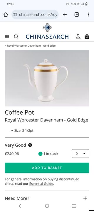 Juego café Royal Worcester DavenportULTIMA OFERTA!