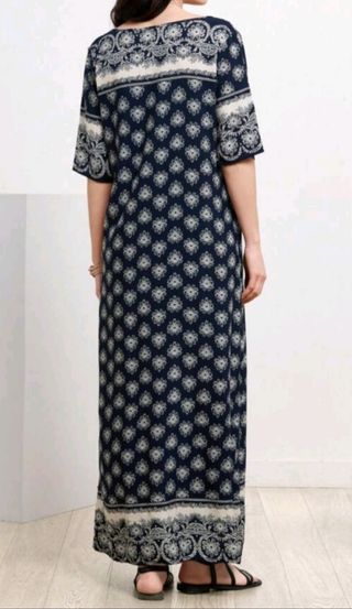 Vestido Emery L/XL - Azul marino/Beige