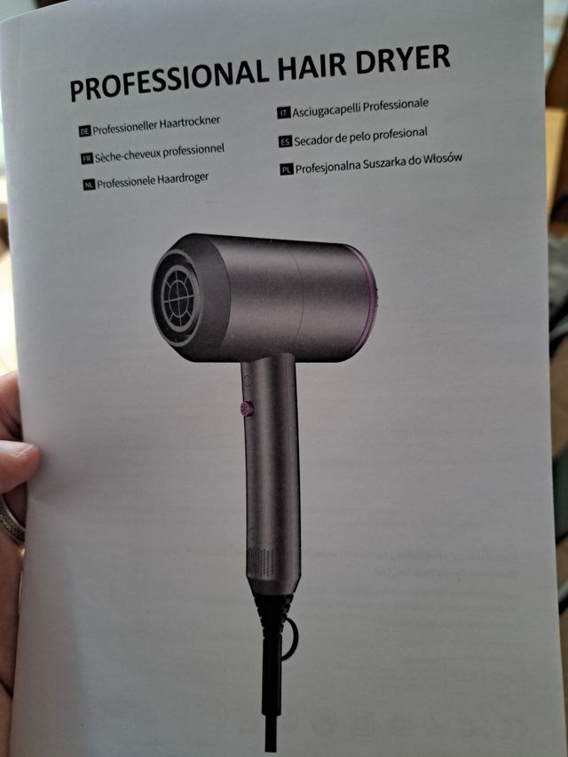 Asciugacapelli professionale grigio