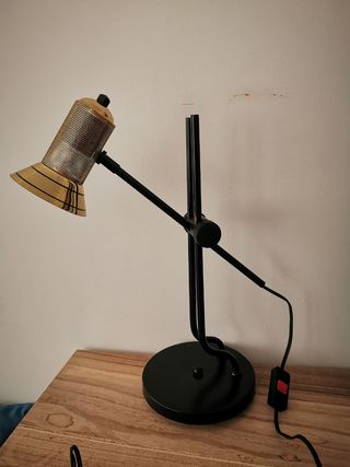 Lámpara escritorio vintage latón