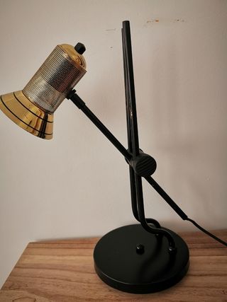Lámpara escritorio vintage latón