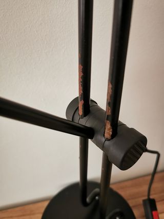 Lámpara escritorio vintage latón