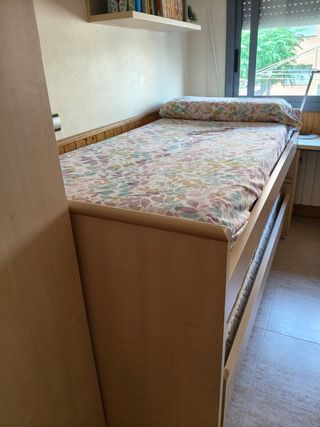 Cama nido infantil de madera - 201x100cm