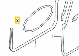 GOMA PUERTA DELANTERA MINI R50 / R52 / R53 