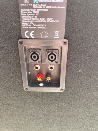 Altavoces Malone 800w 15" 3 vías