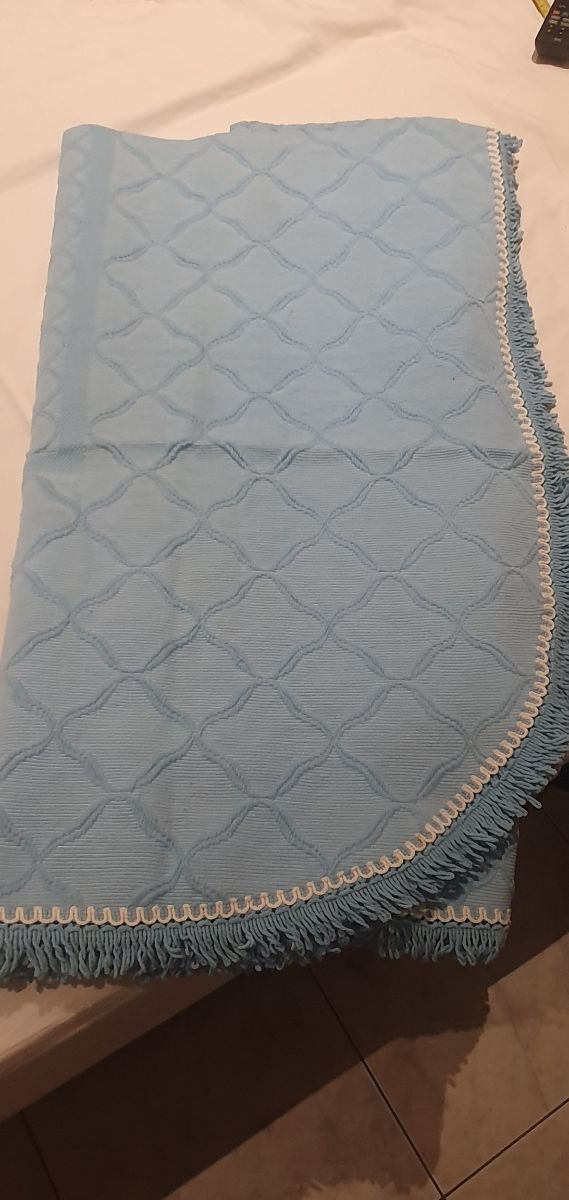 Colchas cama azul,algodón