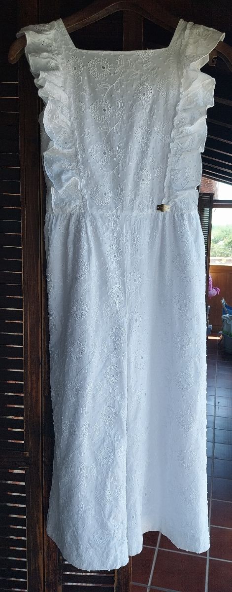 Peto blanco niña - Talla 14.Marca Miranda. Nuevo.