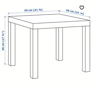 Mesa Ikea Blanca - 55x55 cm