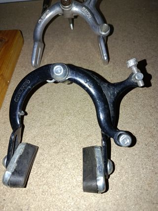 Puentes de freno vintage, bicicleta antigua