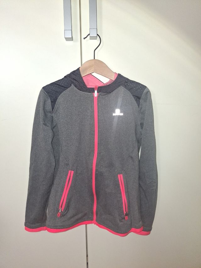 Chándal niña Decathlon gris-rosa
