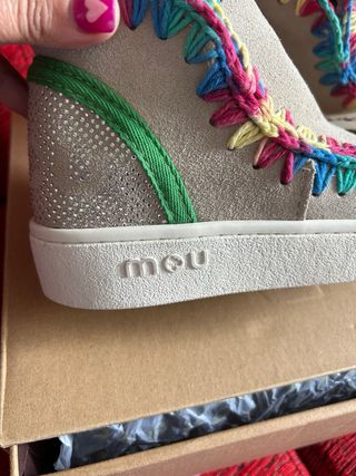 Botines Mou Piel Beige Multicolor