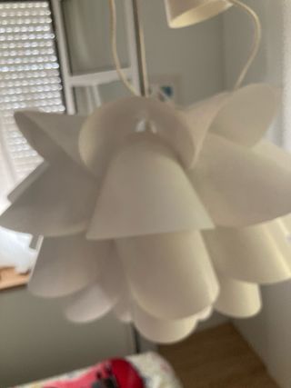 Lampara techo Ikea Nenúfar blanca