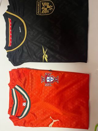 Camisetas Portugal-Panamá Puma-Reebok