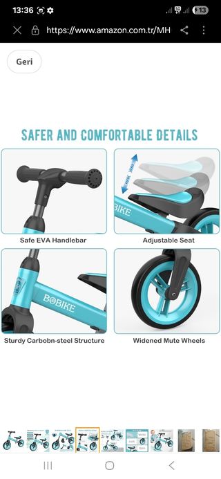 Bicicleta Equilibrio Niño - 25kg