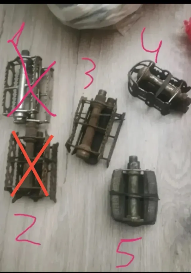 Pedales bici antiguos - 4 parés