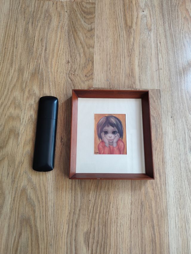 Cuadro Keane niña melancólica