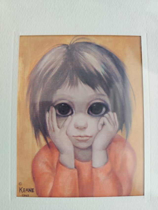 Cuadro Keane niña melancólica