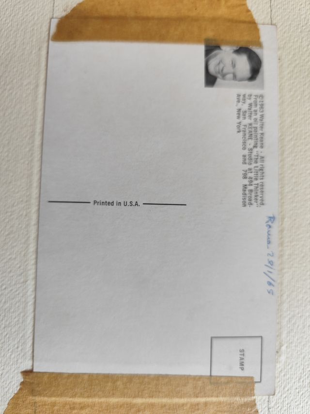 Cuadro Keane niña melancólica