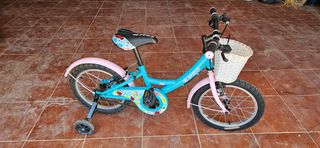 Bicicleta niña B-PRO 16" c/ruedas