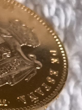 MONEDA 25 PESETAS ORO ALFONSO XII 1878
