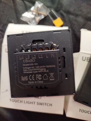 3 Interruptores táctiles Ubaro