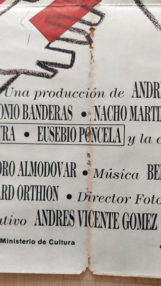 Cartel cine original Matador (Almodóvar 1986)