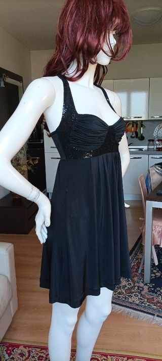 Vestito nero paillettes estivo Mai stato indossato