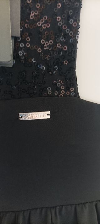 Vestito nero paillettes estivo Mai stato indossato