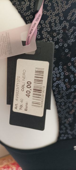 Vestito nero paillettes estivo Mai stato indossato