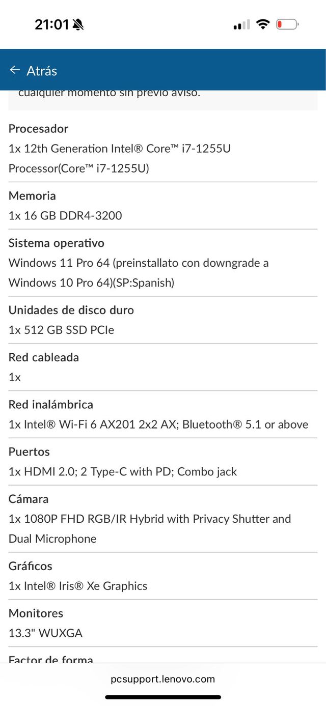 Lenovo ThinkPad L13 - i7-1285U