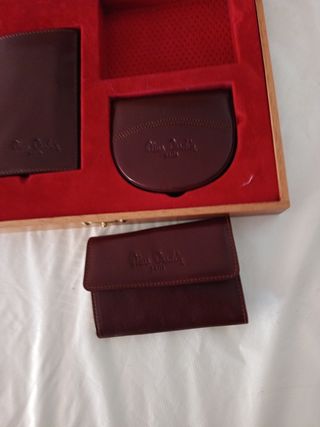 Pierre Cardin - Juego de Piel Marrón