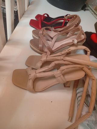 Lote Sandalias tacón 38