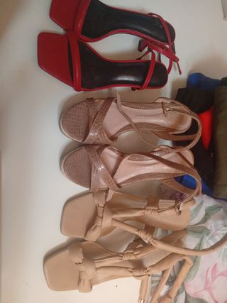 Lote Sandalias tacón 38