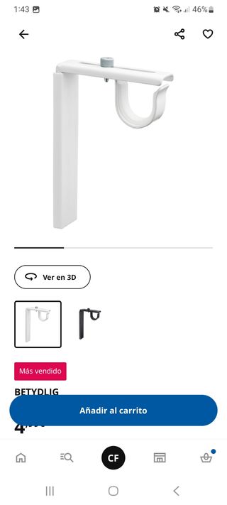 Cortinas ROSENMANDEL + Barra RACKA Ikea