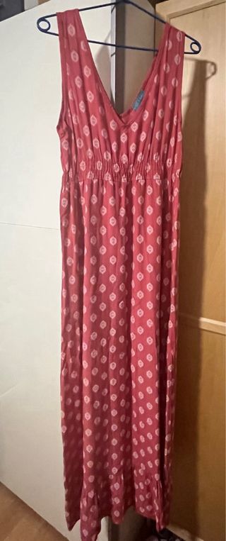 Vestido largo rojo Hug & Clau