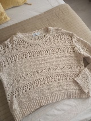 Jersey Tintoretto beige L - Talla 40