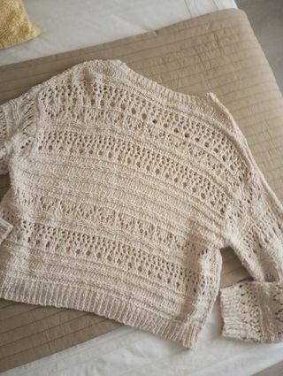 Jersey Tintoretto beige L - Talla 40