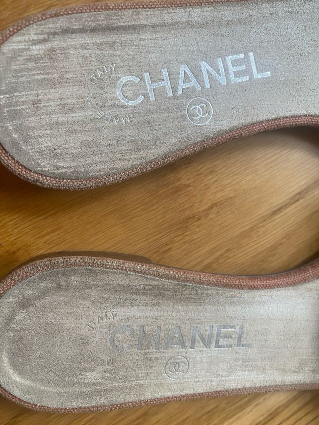 Sandalias Chanel Rosa y Rojo