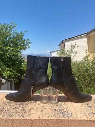 Botines Zara negros tacón alto. ¡Últimos días!