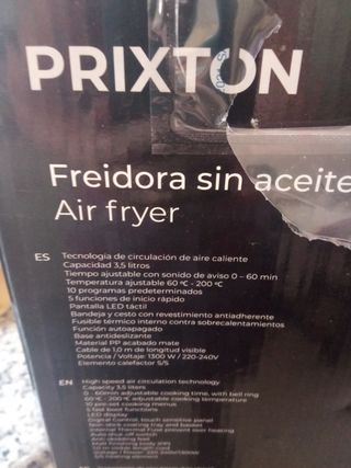 Freidora de aire PRIXTON 1300W