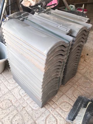 Tejas ceramica mixta grises 