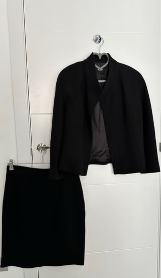 Traje falda Simorra negro XL