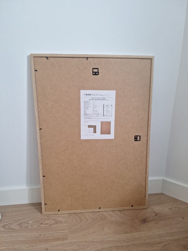 Cuadro abstracto naranja y beige