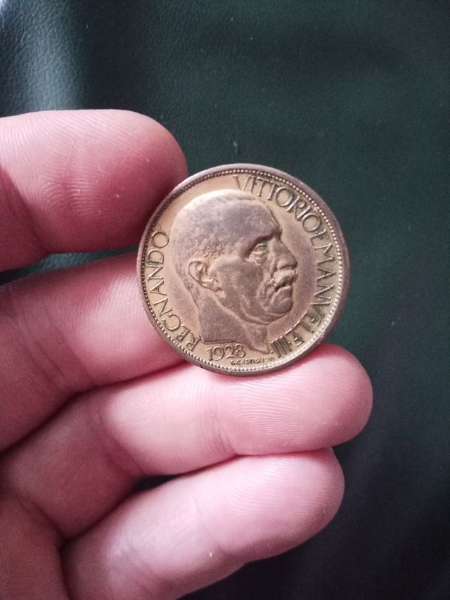 2 Lire 1928 Mussolini Italia