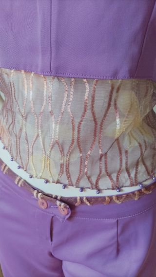 Completo lilla elegante