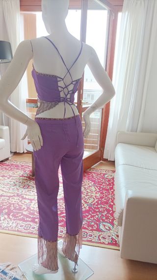 Completo lilla elegante