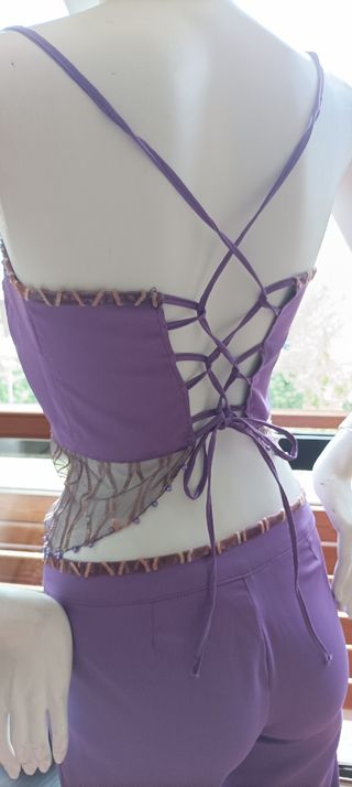 Completo lilla elegante