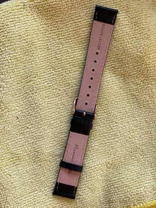 Correa reloj Massimo Dutti negra y dorada