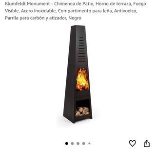 Chimenea exterior acero inoxidable