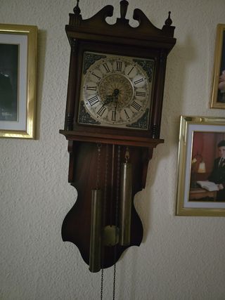 Reloj Pared Madera Antiguo